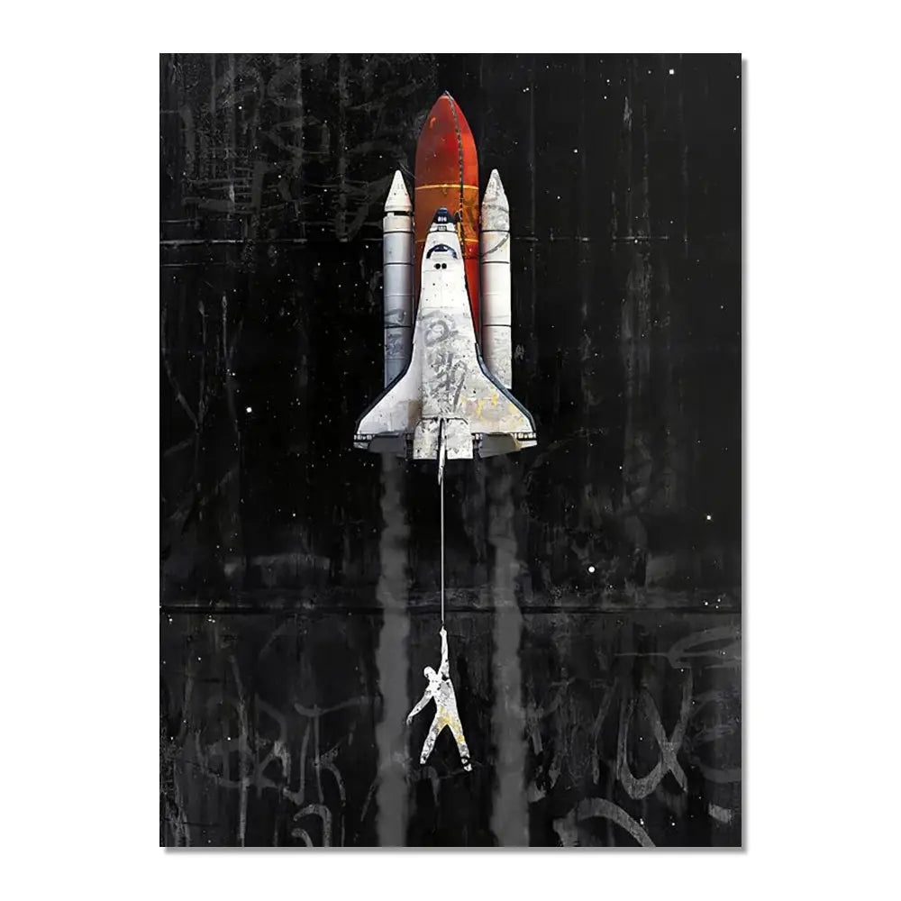 Affiche Astronaute Graffiti Espace Astronomie Espace Astronomie