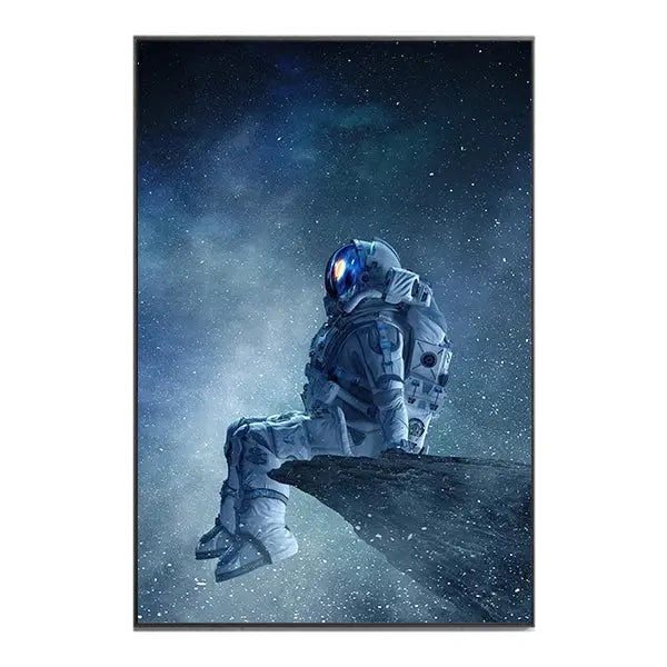 Affiche Astronaute sur la Lune Espace Astronomie Espace Astronomie