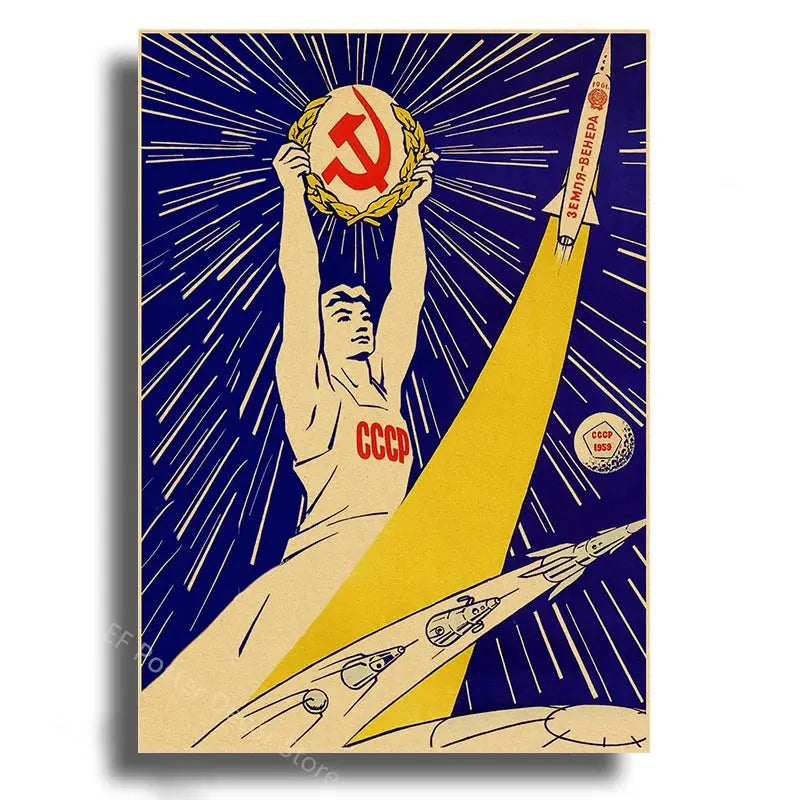 Affiche Astronomie Soviétique Espace Astronomie Espace Astronomie
