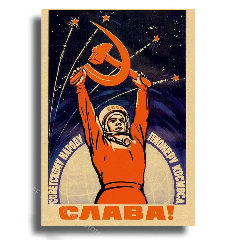 Affiche Astronomie Soviétique Espace Astronomie Espace Astronomie