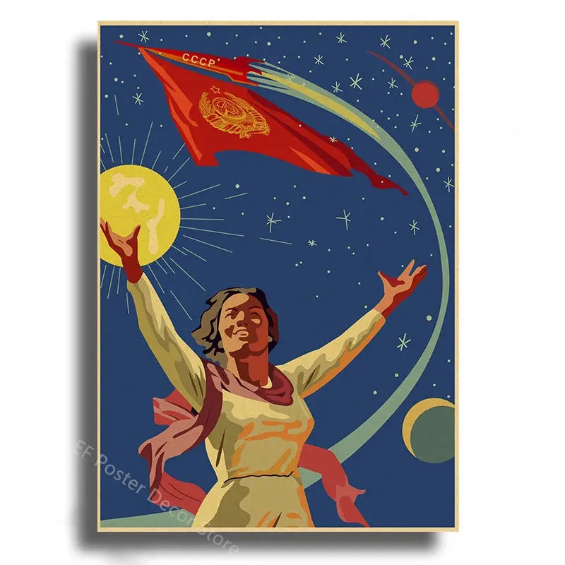 Affiche Astronomie Soviétique Espace Astronomie Espace Astronomie