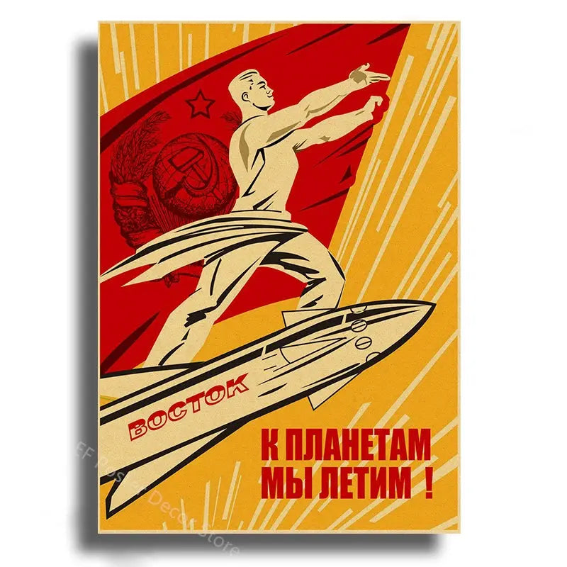 Affiche Astronomie Soviétique Espace Astronomie Espace Astronomie