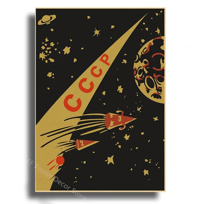 Affiche Astronomie Soviétique Espace Astronomie Espace Astronomie