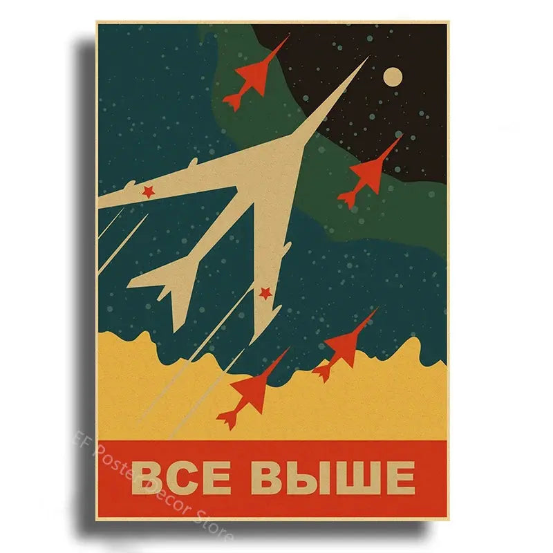 Affiche Astronomie Soviétique Espace Astronomie Espace Astronomie