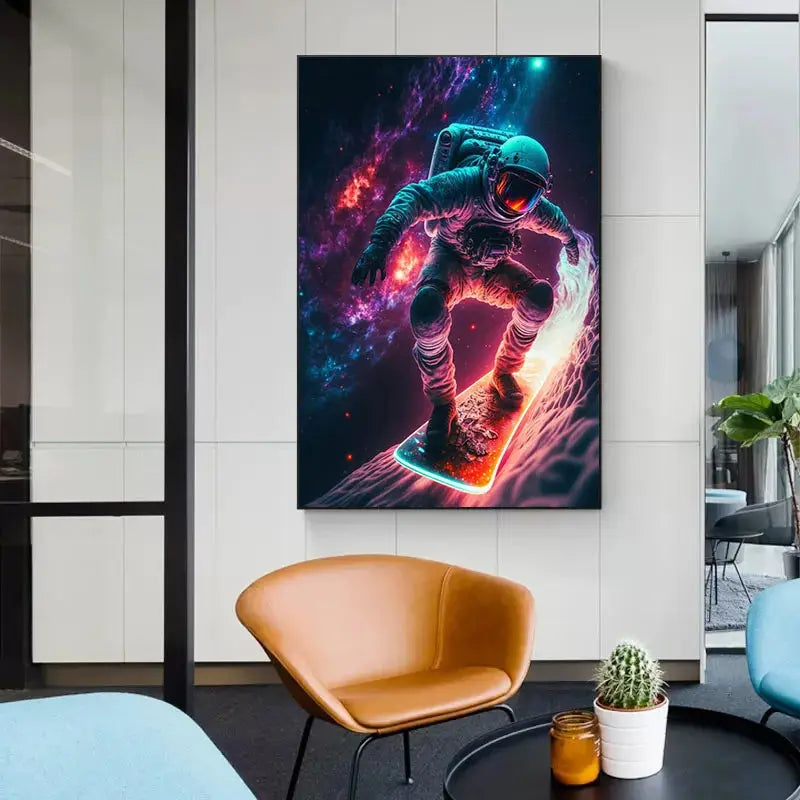 Affiches Astronautes Futuristes Espace Astronomie Espace Astronomie