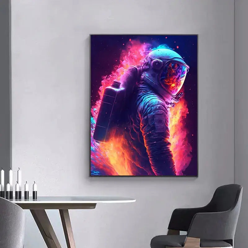 Affiches Astronautes Futuristes Espace Astronomie Espace Astronomie