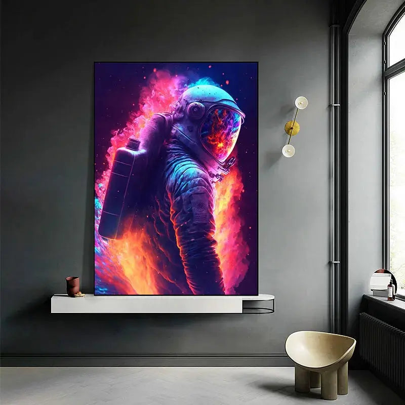 Affiches Astronautes Futuristes Espace Astronomie Espace Astronomie