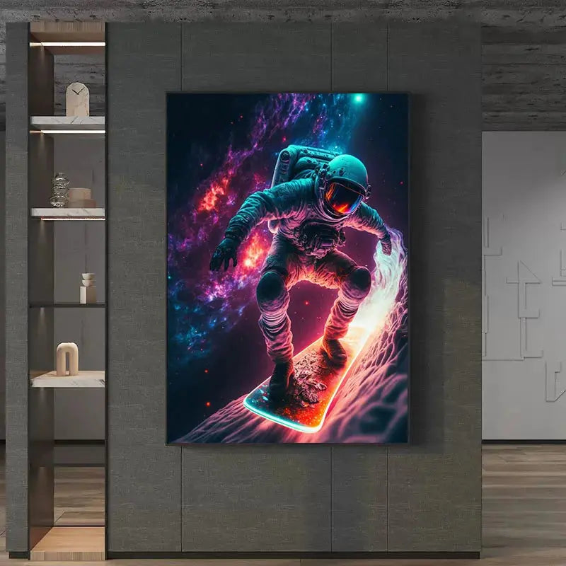 Affiches Astronautes Futuristes Espace Astronomie Espace Astronomie