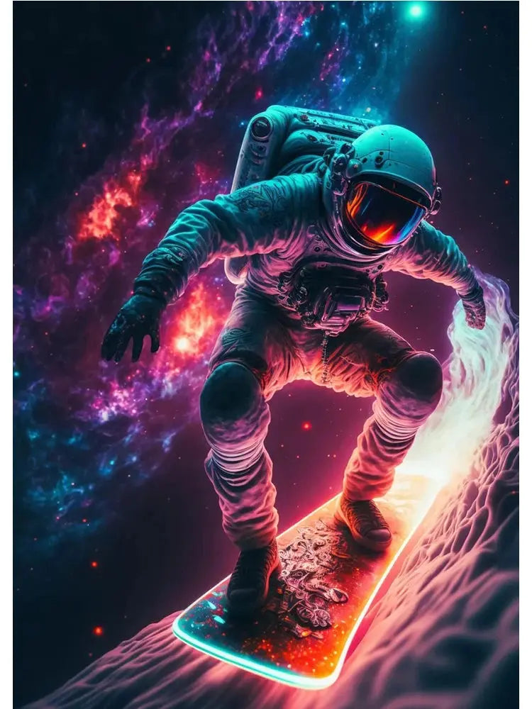 Affiches Astronautes Futuristes Espace Astronomie Espace Astronomie