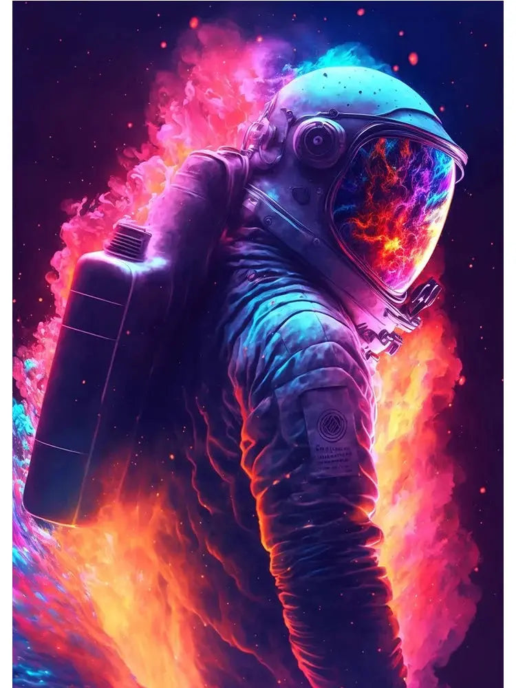 Affiches Astronautes Futuristes Espace Astronomie Espace Astronomie