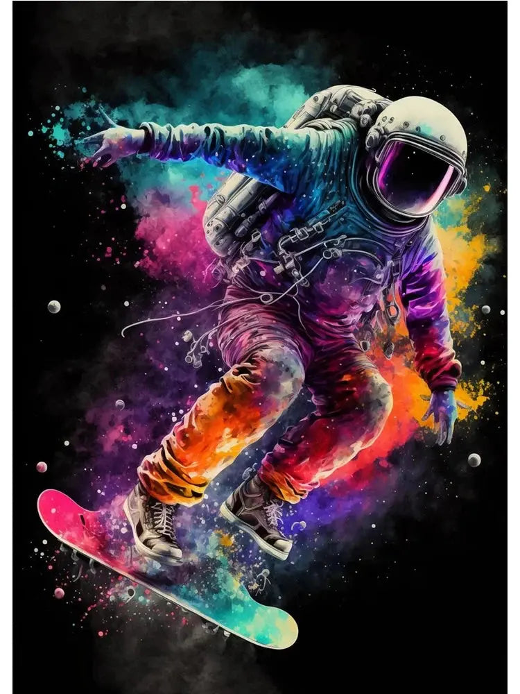 Affiches Astronautes Futuristes Espace Astronomie Espace Astronomie