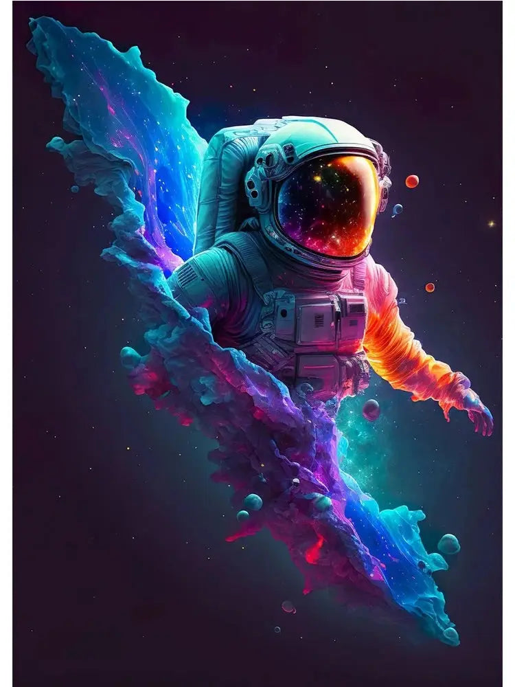 Affiches Astronautes Futuristes Espace Astronomie Espace Astronomie