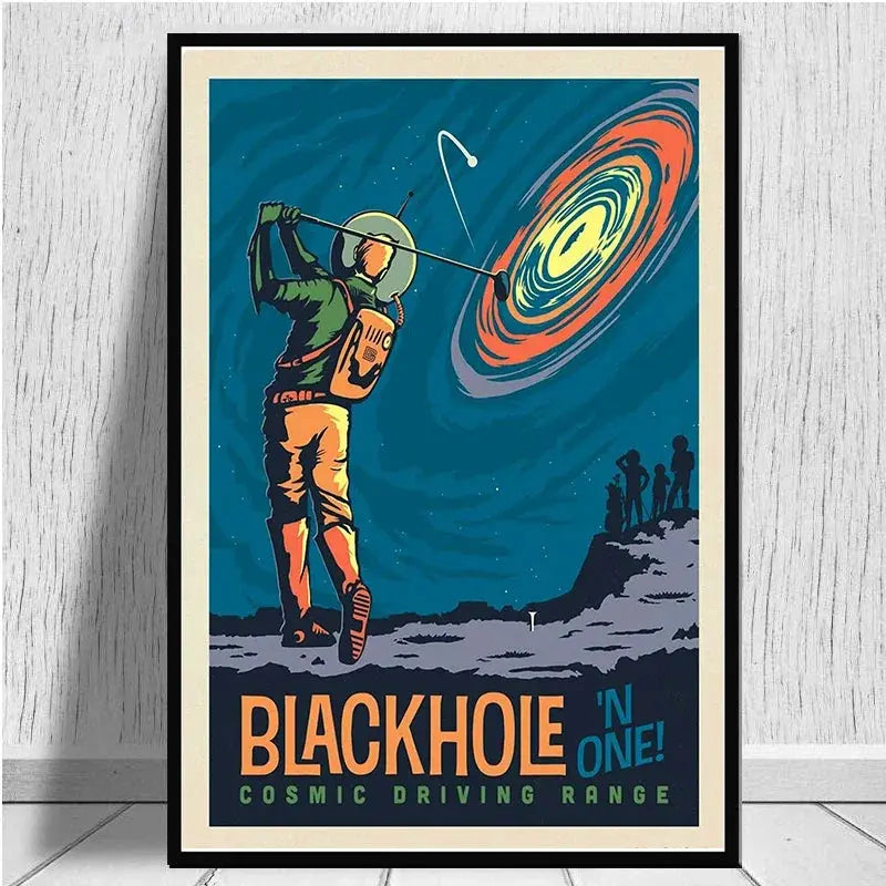 Affiches Conquête Spaciale Vintage Espace Astronomie Espace Astronomie