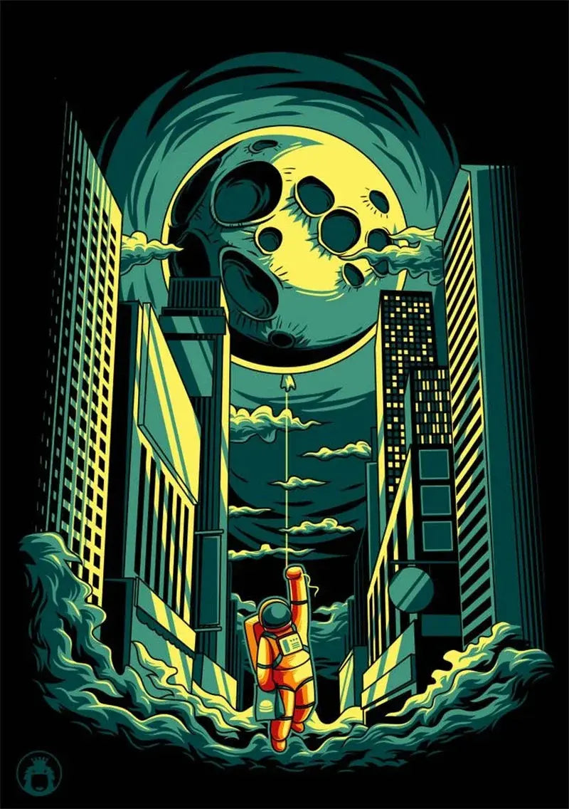 Affiches Conquête Spaciale Vintage Espace Astronomie Espace Astronomie