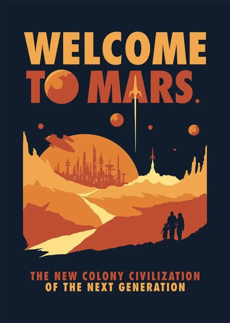 Affiches Conquête Spaciale Vintage Espace Astronomie Espace Astronomie