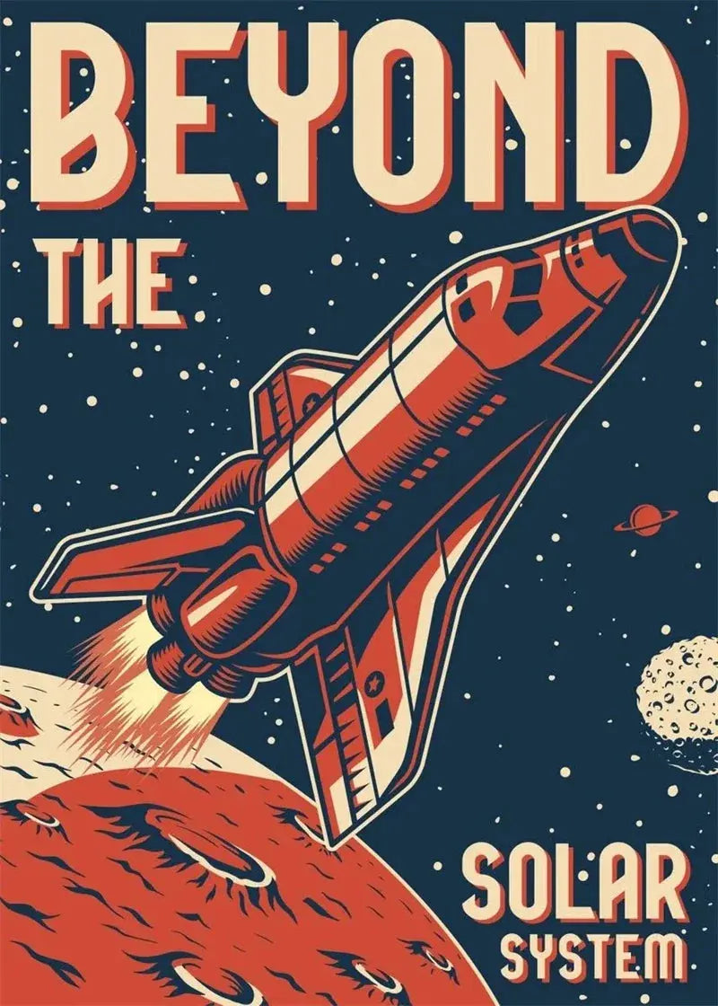 Affiches Conquête Spaciale Vintage Espace Astronomie Espace Astronomie