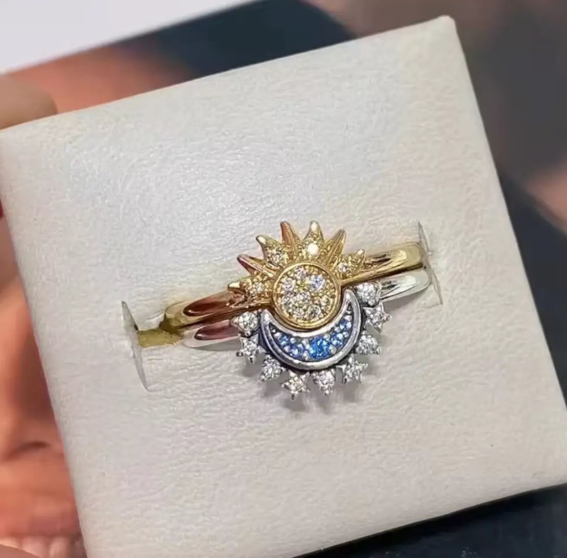 Bague Céleste Soleil Lune Espace Astronomie Espace Astronomie