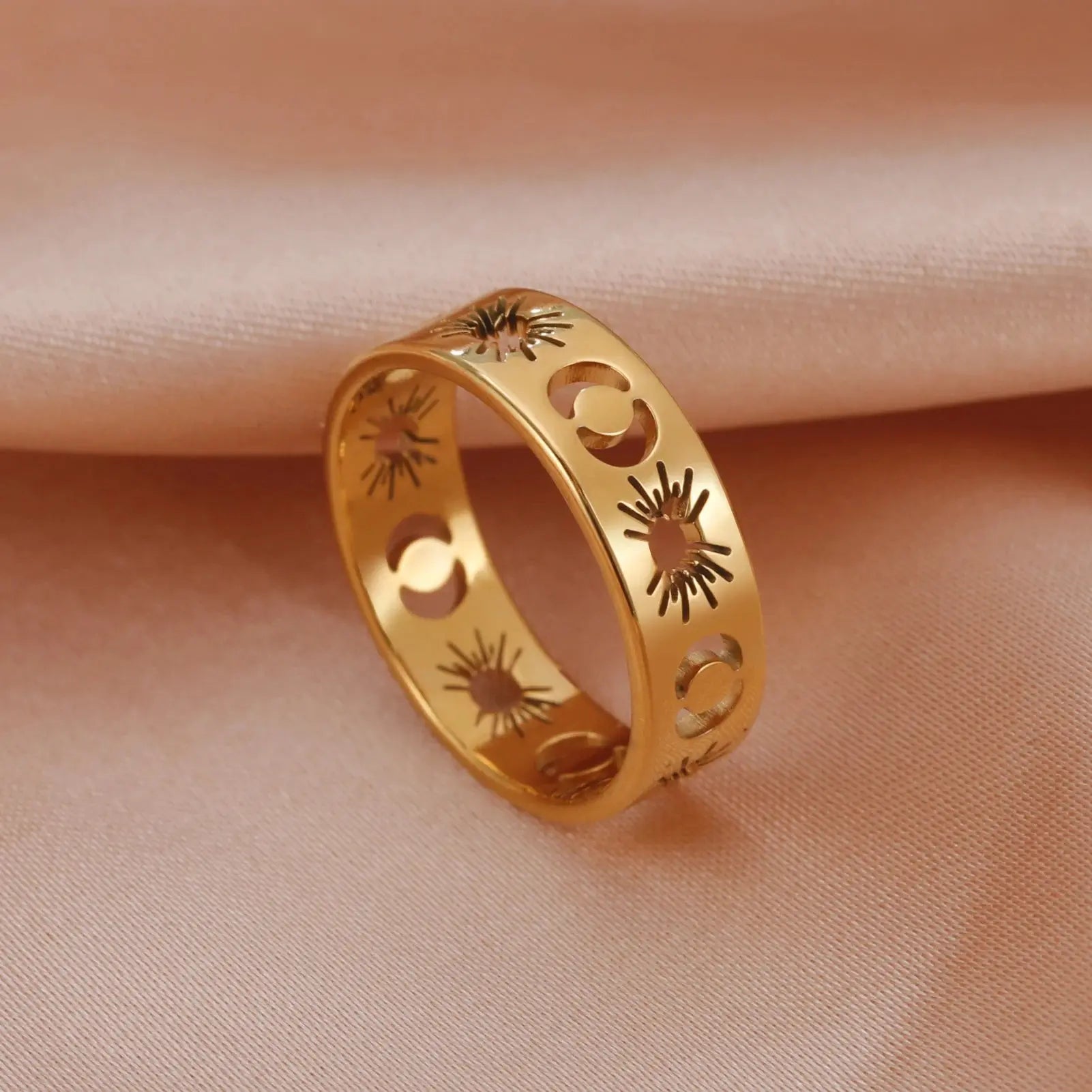 Bague Soleil Étoilé Espace Astronomie Espace Astronomie