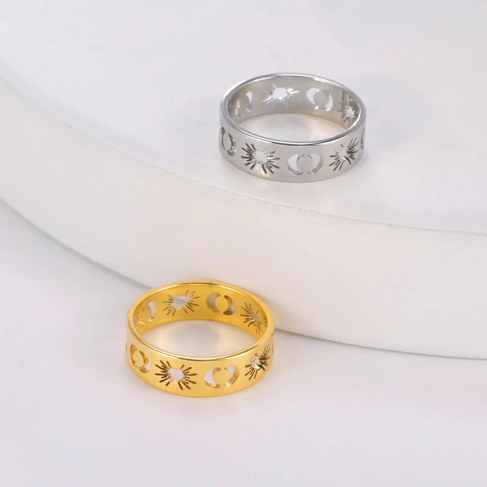 Bague Soleil Étoilé Espace Astronomie Espace Astronomie