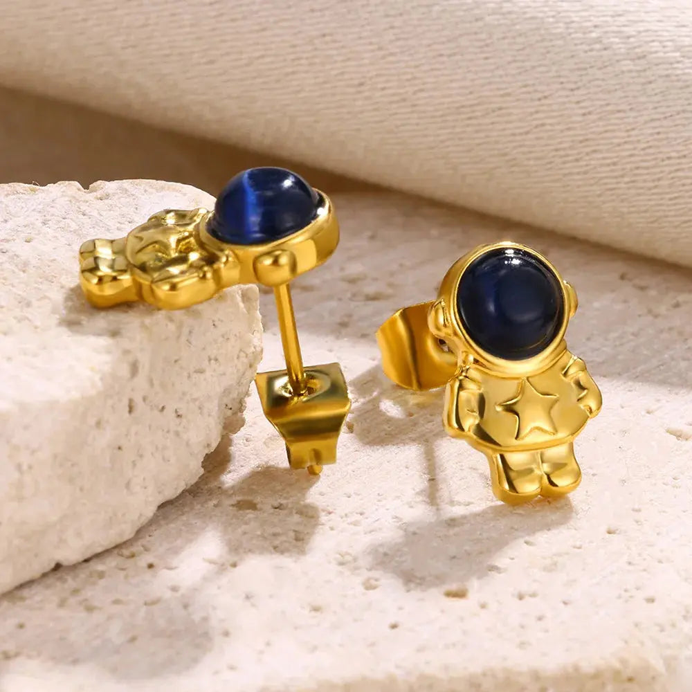 Boucles d'Oreilles Astronautes Espace Astronomie Espace Astronomie