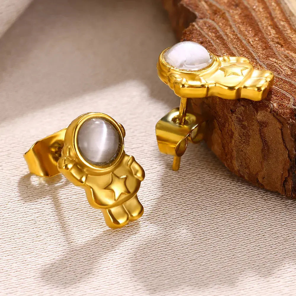 Boucles d'Oreilles Astronautes Espace Astronomie Espace Astronomie