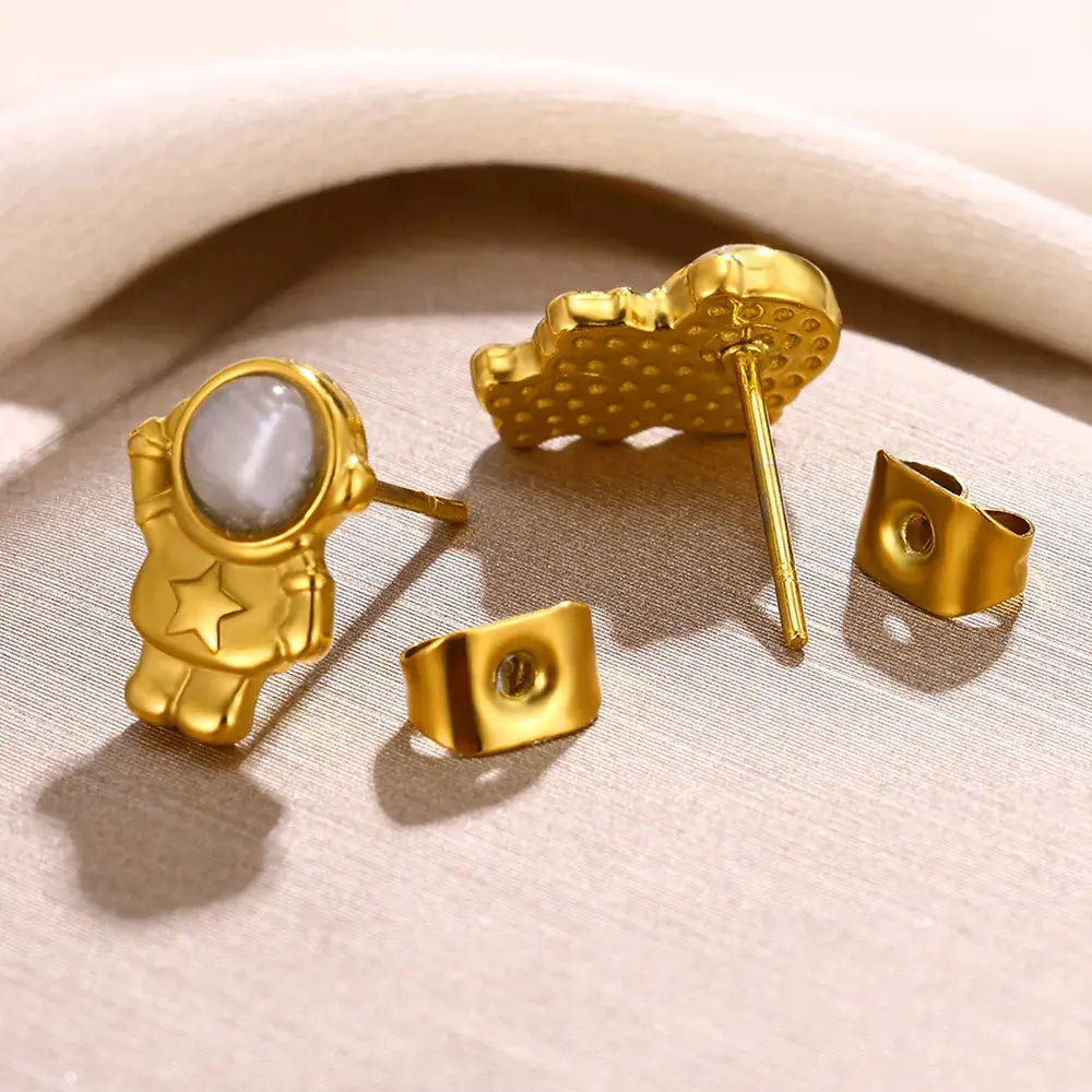 Boucles d'Oreilles Astronautes Espace Astronomie Espace Astronomie