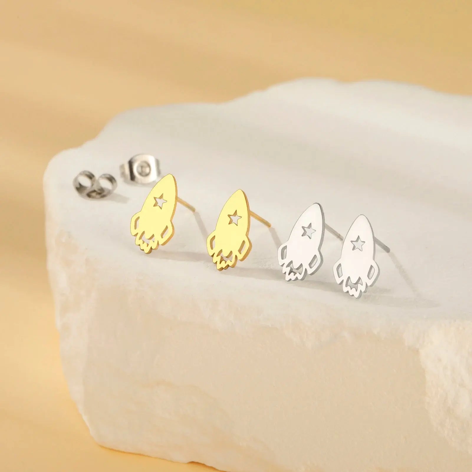 Boucles d'Oreilles Fusée Espace Astronomie Espace Astronomie