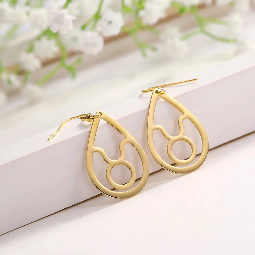 Boucles d'Oreilles Signe du Zodiaque Espace Astronomie Espace Astronomie
