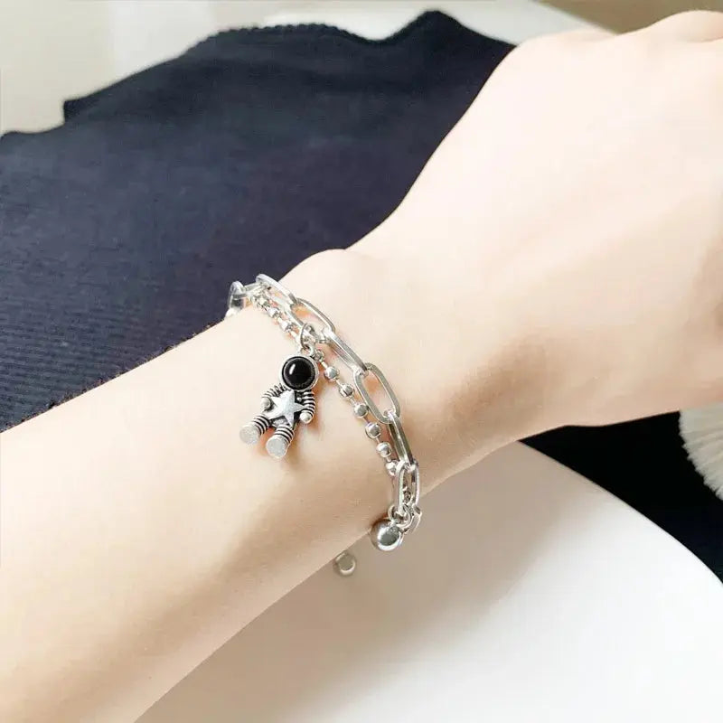 Bracelet Astronautes Argent Espace Astronomie Espace Astronomie