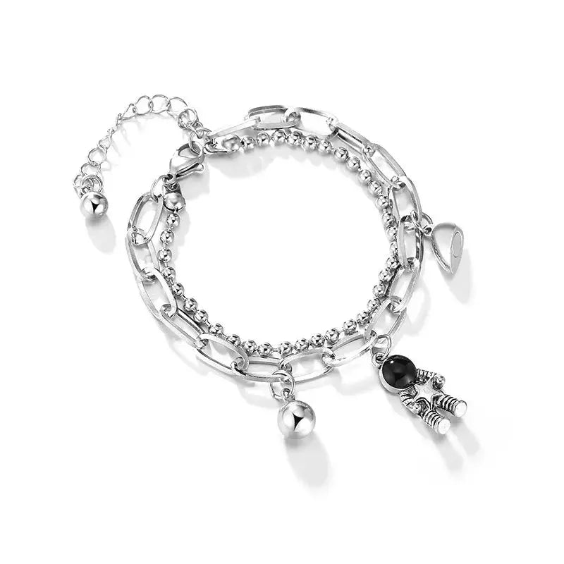 Bracelet Astronautes Argent Espace Astronomie Espace Astronomie