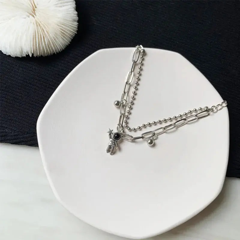 Bracelet Astronautes Argent Espace Astronomie Espace Astronomie