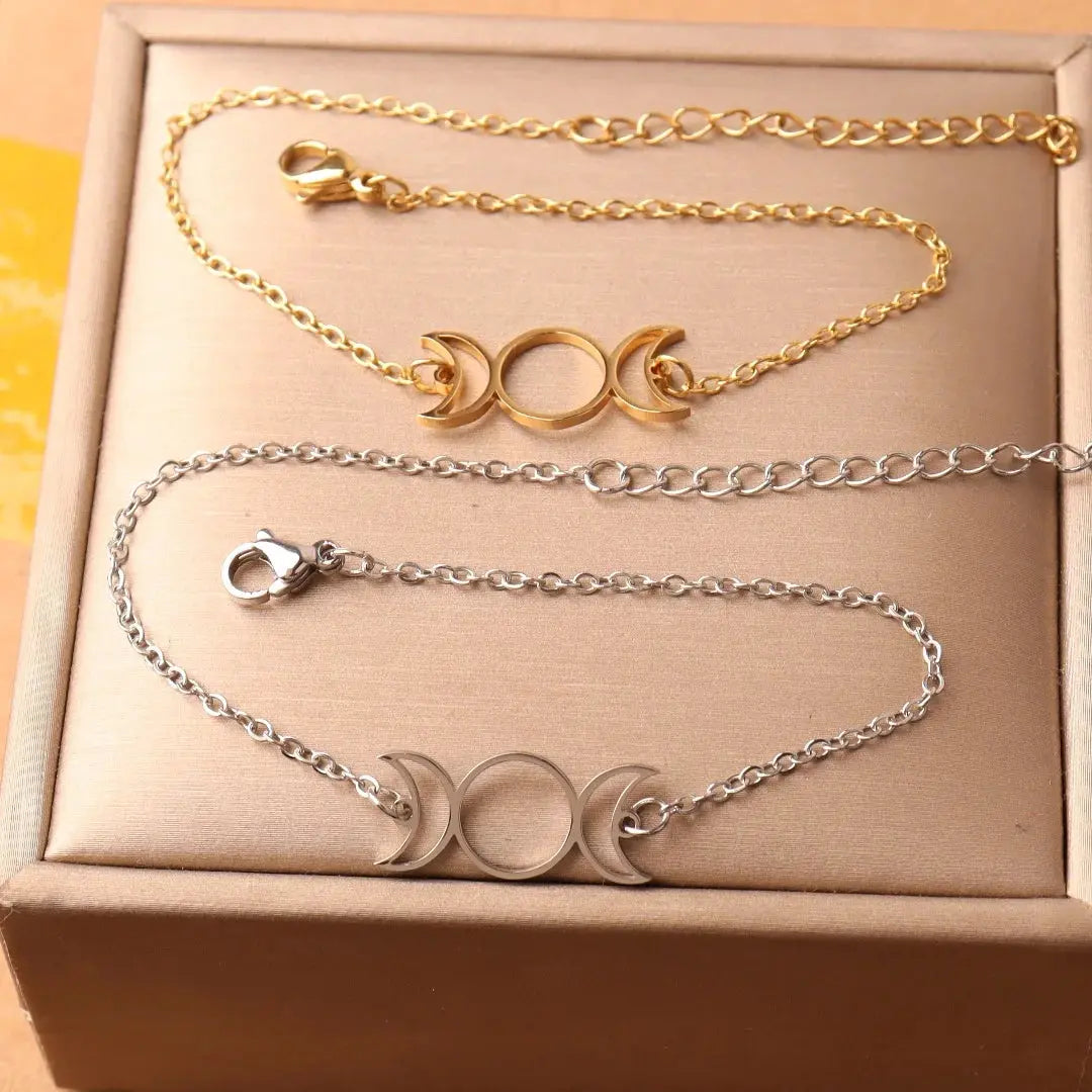 Bracelet Lune d'Or Espace Astronomie Espace Astronomie