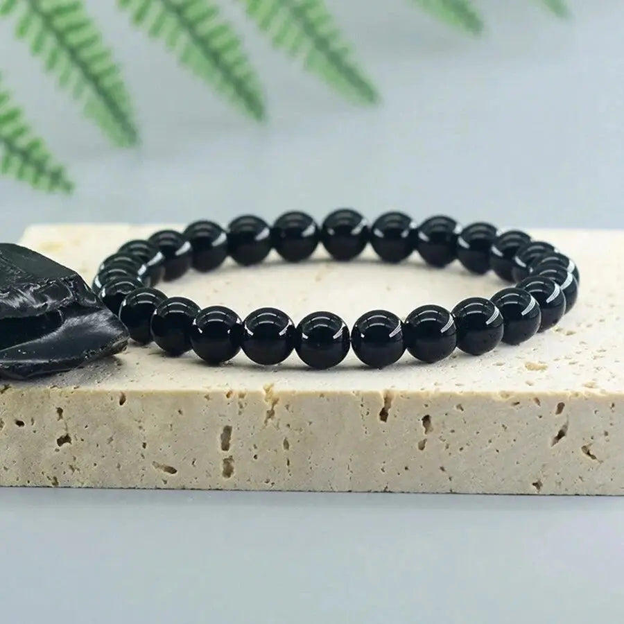 Bracelet Météorite Onyx Noir Espace Astronomie Espace Astronomie