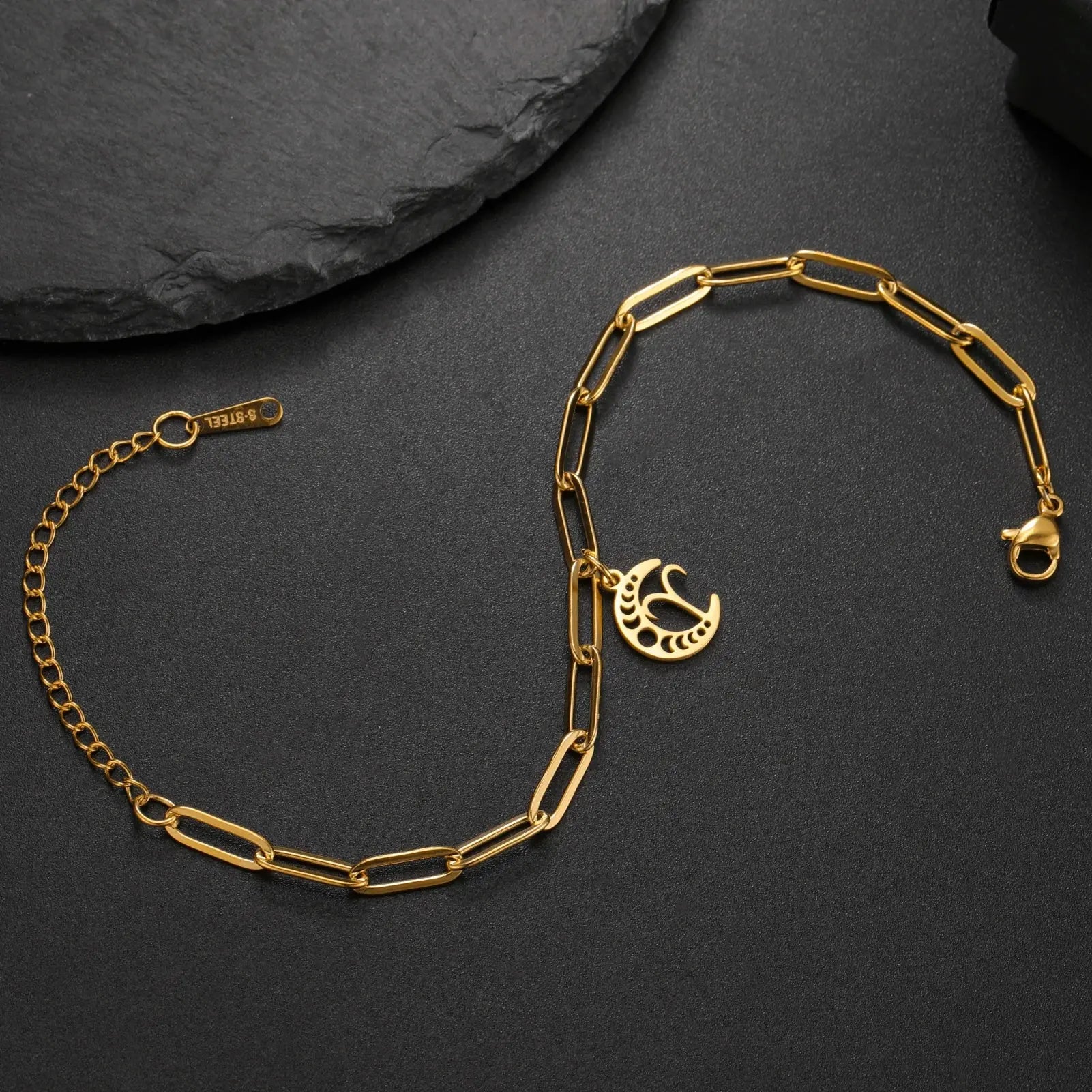 Bracelet Signe du Zodiaque Doré Espace Astronomie Espace Astronomie