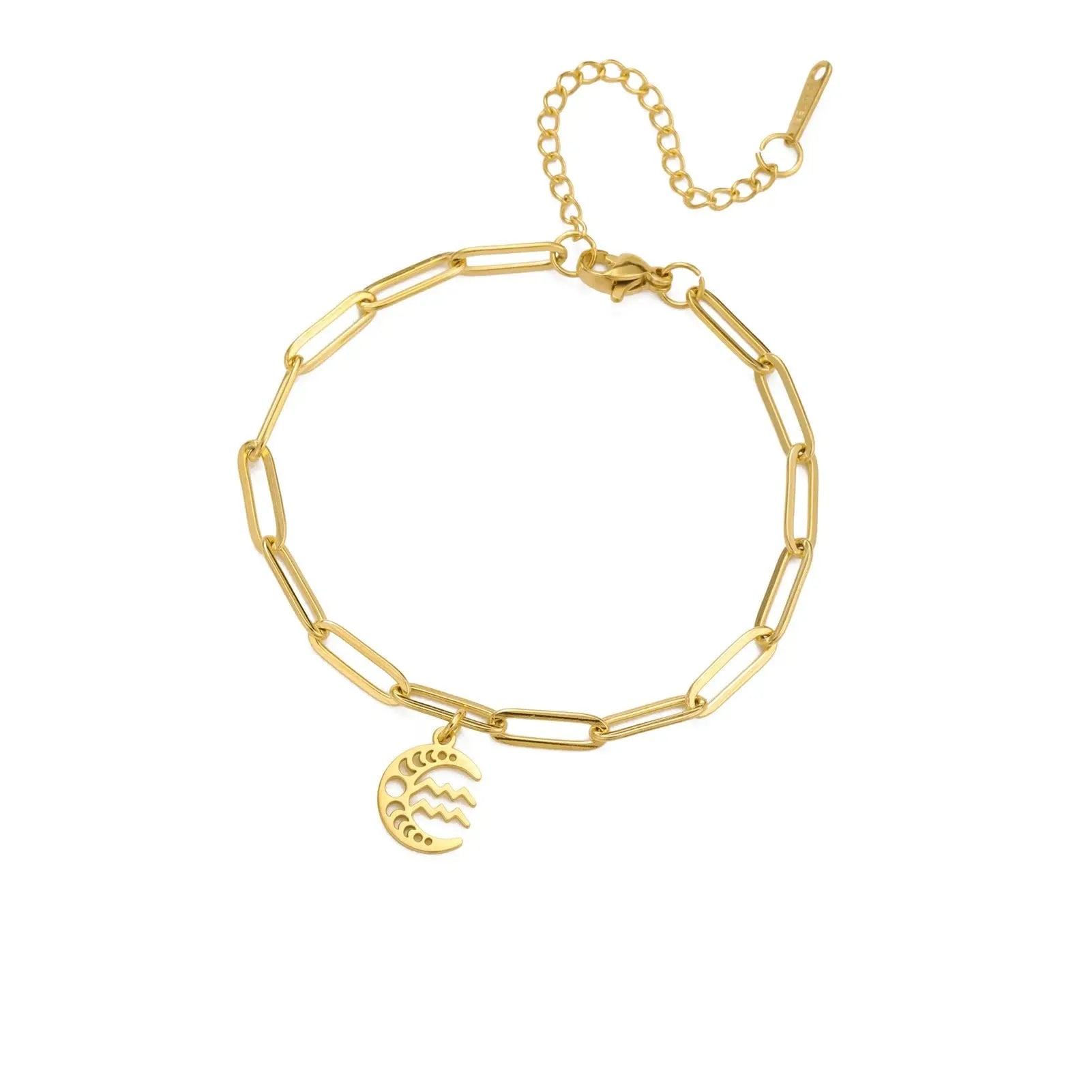 Bracelet Signe du Zodiaque Doré Espace Astronomie Espace Astronomie