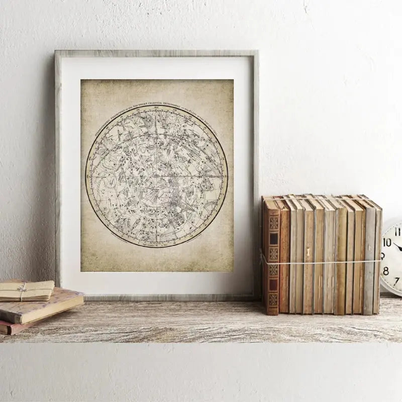 Carte Antique Astronomie Espace Astronomie Espace Astronomie