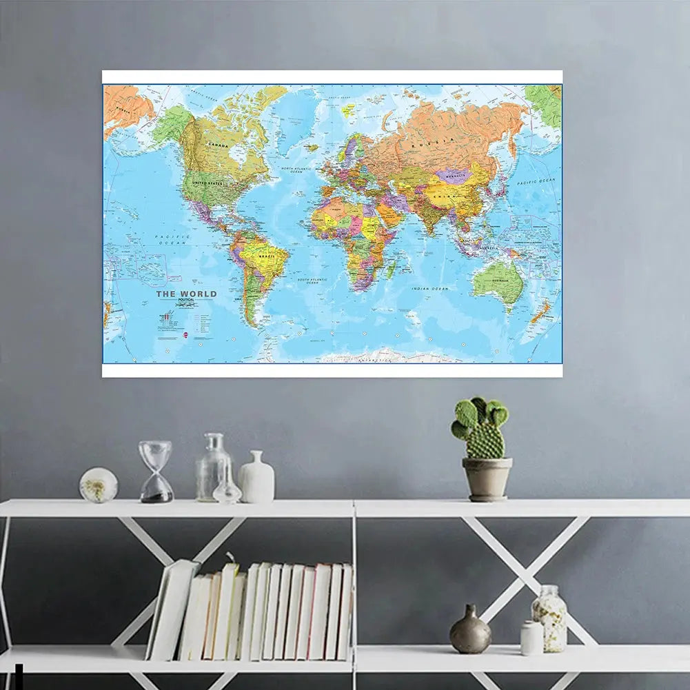 Carte du Monde 100x70cm Espace Astronomie Espace Astronomie