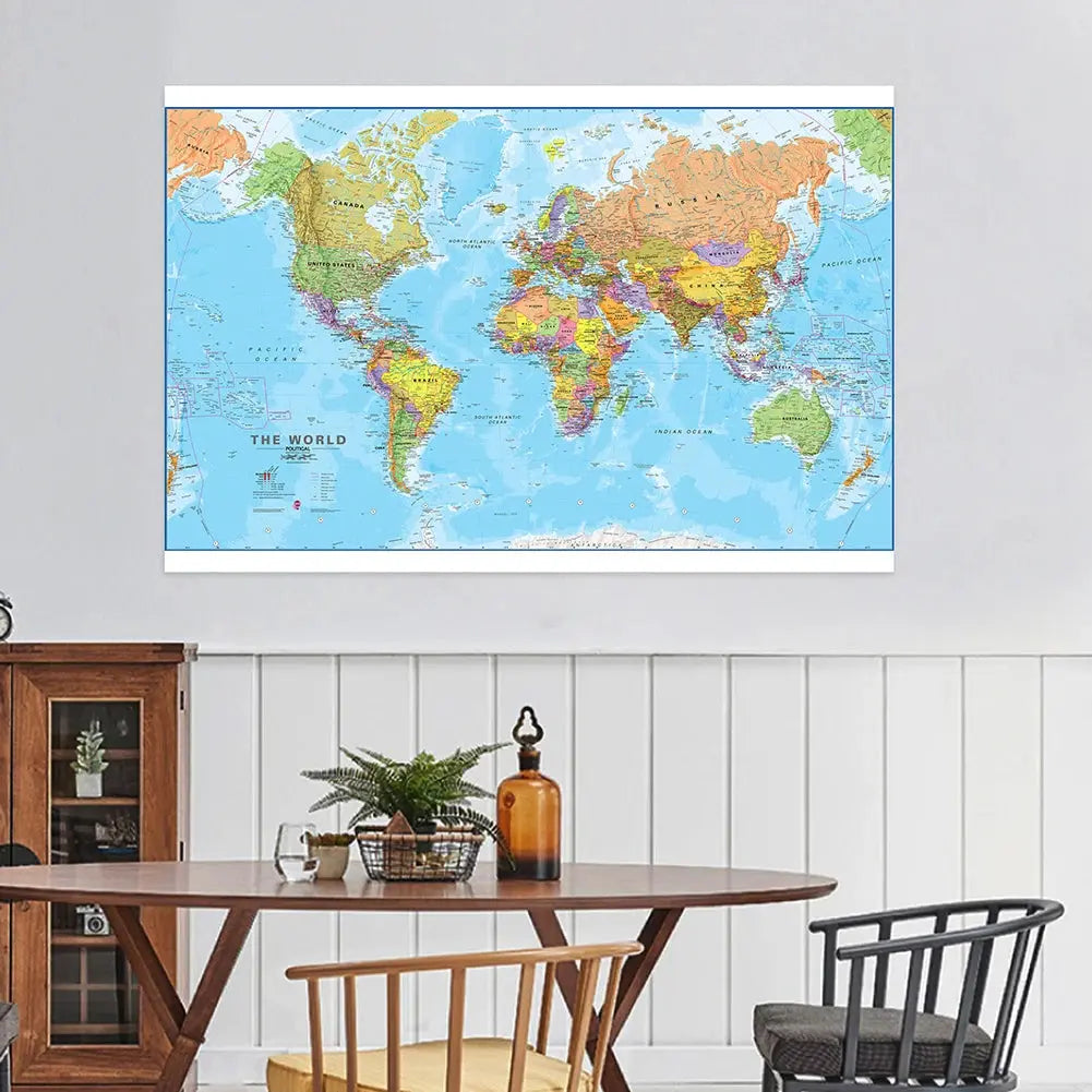 Carte du Monde 100x70cm Espace Astronomie Espace Astronomie