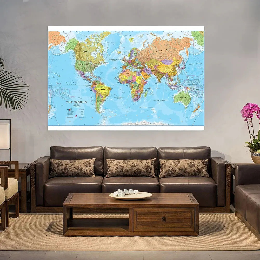 Carte du Monde 100x70cm Espace Astronomie Espace Astronomie
