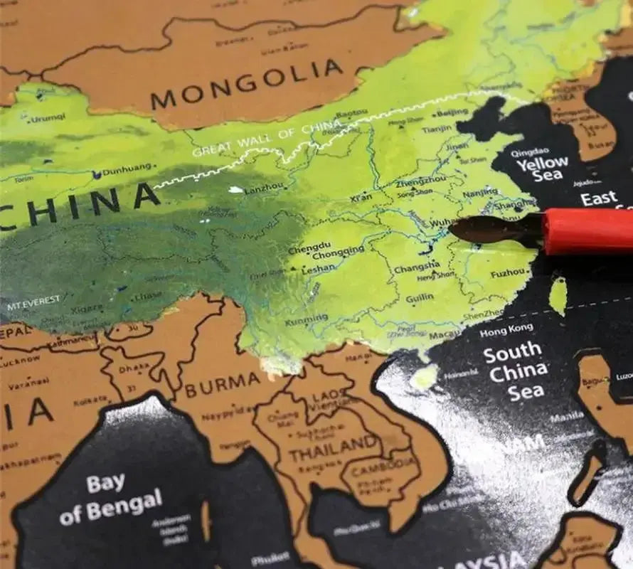 Carte du Monde à gratter Espace Astronomie Espace Astronomie