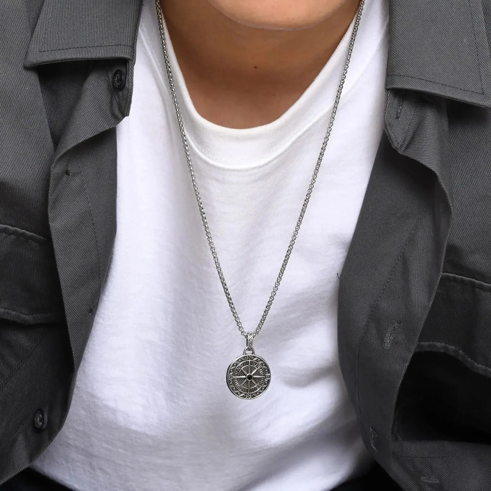 Collier Boussole Argent Espace Astronomie Espace Astronomie