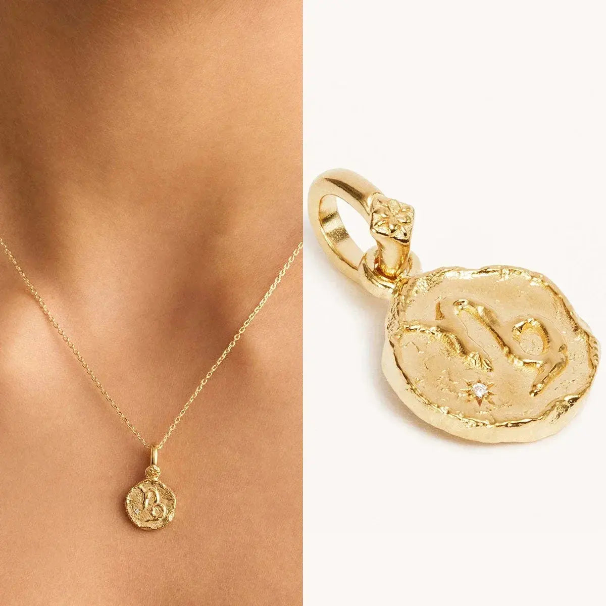 Collier Signe Astrologique Estampillé Doré Espace Astronomie Espace Astronomie