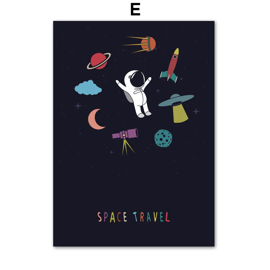 Affiche Astronaute Enfant
