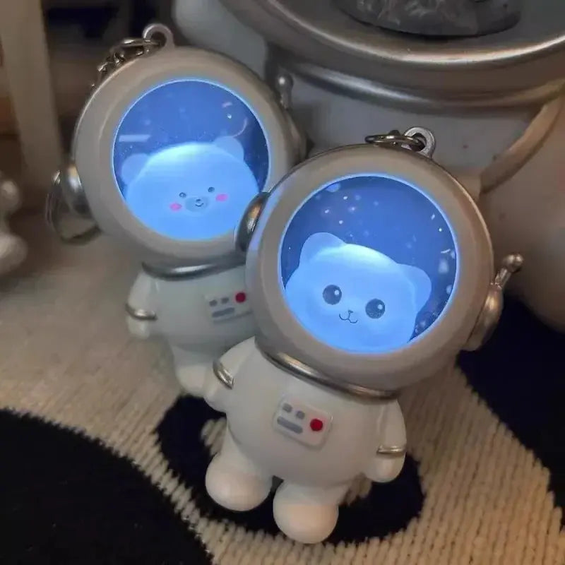 Porte Clé Astronaute Animaux Lumineux Espace Astronomie Espace Astronomie