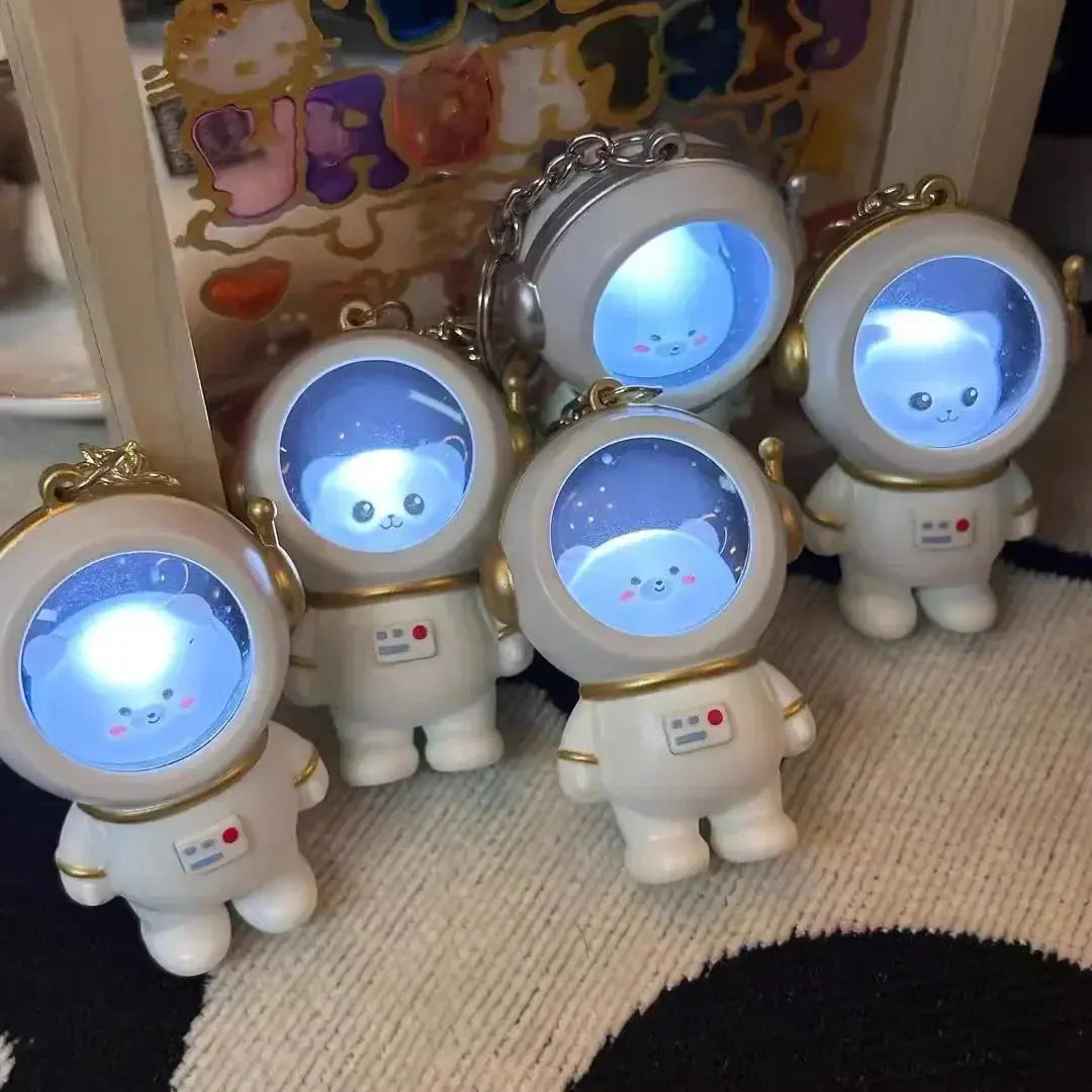 Porte Clé Astronaute Animaux Lumineux Espace Astronomie Espace Astronomie