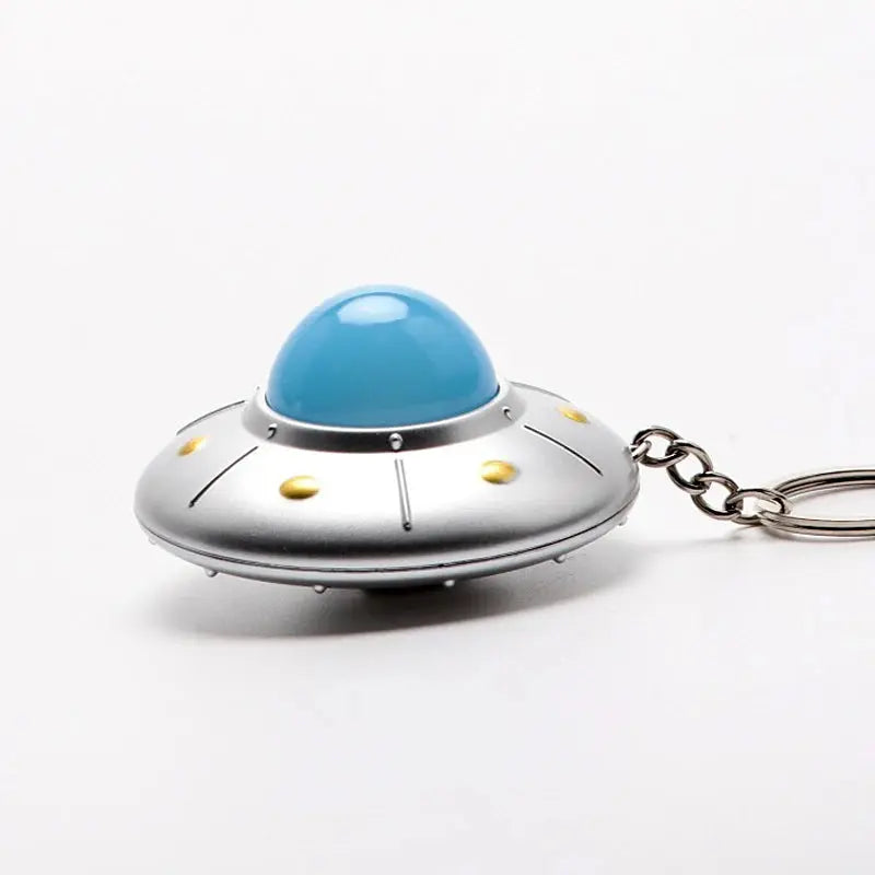 Porte Clé Soucoupe Volante Mini LED Espace Astronomie Espace Astronomie