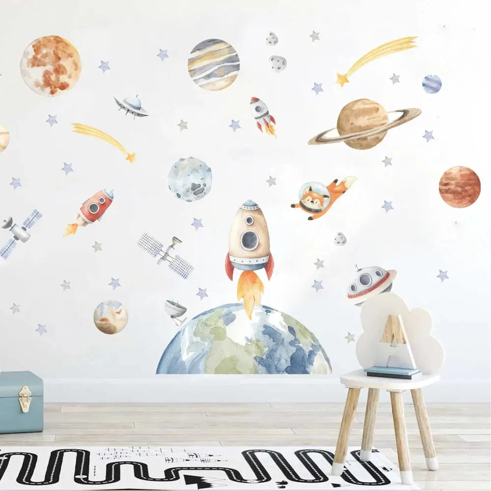 Sticker Mural Fusée Astronomie Espace Astronomie Espace Astronomie