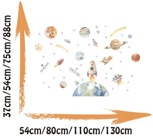 Sticker Mural Fusée Astronomie Espace Astronomie Espace Astronomie