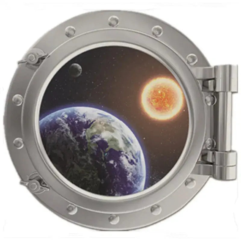 Sticker Mural Hublot Espace Espace Astronomie Espace Astronomie
