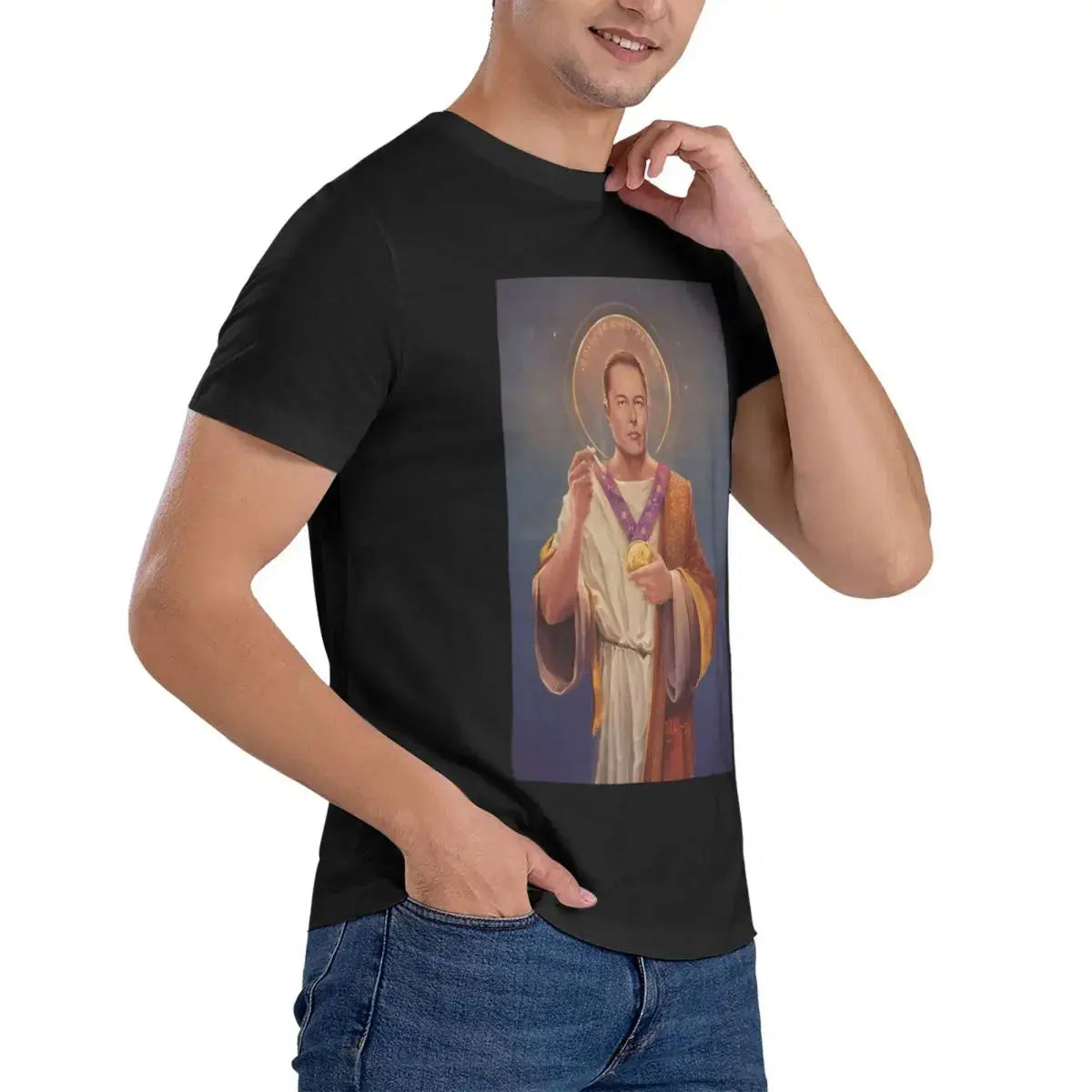 T-Shirt Saint Elon Musk Espace Astronomie Espace Astronomie